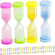Happyyami Delicate Hourglass Timers Pcs Creative Decorative Sandglass for Home Classroom Made of Plastic Random