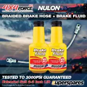 Rear Braided L/R Brake Hose + Nulon Fluid for Ford Ranger PX 11-16 2"-3"