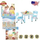 Safe and Stylish Kids Table & Chairs Set, Adjustable for Ages 3-8 - CPC Approved