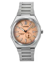Citizen Zenshin Super Titanium Orange Dial Automatic NJ0180-80Z 100M Men's Watch