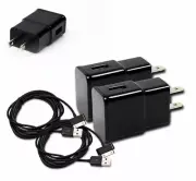2X 2A POWER ADAPTER+3' 30PIN USB CABLE CORD CHARGER BLACK IPHONE IPAD IPOD TOUCH