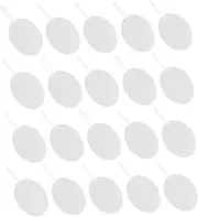 LOPUNER 20pcs DIY Handheld Round Fans Blank Graffiti Fans for Painting and Crafting Lightweight Portable for Performances and Home Decoration