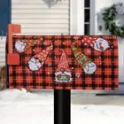 Cartoon Christmas Mailbox Cover Snowmen Post Box Cover Holiday Farmhouse
