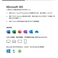 在飛比找蝦皮購物優惠-OFFICE 365 1年 再送3個月(12+3) 個人版 