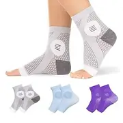 1 Pair Neuropathy Socks for Women and Men - Toeless Compression Socks Foot Neuropathy Socks, Peripheral Neuropathy Socks, Diabetic Neuropathy Socks, Arthritis