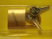 PADLOCK SEACHOICE 37211 SOLID BRASS 1-1/2 SINGLE LOCK BOATINGMALL EBAY BOAT PART