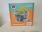 Casa Maria Mortar and Pestle 8.5" Large Double Sided Natural Stone Mexican Bowl