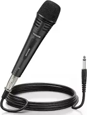 Microfono Professional De Karaoke Para Cantar Canto Dinamico Con Mano De Metal
