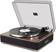 Vinyl Record Player with Built-In Speakers, Vinyl Turntable with Magnetic ...