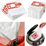 Citystores® White Hepa-Flo Henry Hoover Bags Numatic George James Hetty Harry Replacement Vacuum Cleaner Bags NVM1B NVM1C NVM1C2 Hvr200 Hvc200 Jvr225 Jvc235 Nb200 Nv/Se250 350 Nv200 225 Nrv200 + (10)