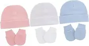 [Ipetboom] 1Set Hat and Scratching Gloves Bundle with Warm Caps and Soft Mittens for Comfortable Daily Wear