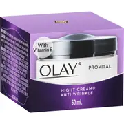 Olay Anti Wrinkle Provital Night Cream For Mature Skin Care 50g
