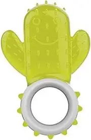 Dog Freezer Teething Toy for Puppy and Small Dog. Puppy Toys with Round Handle. Cute Cactus Shape Dog Chew Toy. (Random Color)