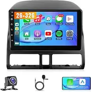 Car Stereo for Honda CRV 2002 2003 2004 2005 2006 with Wireless Carplay Android Auto 9 Inch IPS Touch Screen GPS Navigation Bluetooth FM Backup Camera SWC Mirrorlink