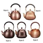 Handcrafted Hammered Copper Kettle Fu Teapot Tea Kettle for Hotel Hiking