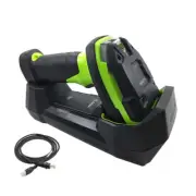Zebra DS3678-HD3U42A2SFW Cordless Bluetooth 1D 2D USB Barcode Scanner w/ Cradle