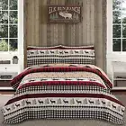 Rustic Quilt Bedding Set, Lodge Cabin Bedding, Lightweight, Reversible Quilts