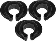 GLEAVI 3pcs Hook Rod Stop Clothes Hanging Rack Hooks Coat Hangers Clothing Hangers Clothes Racks Paddle Board Accessories Clothing Dividers Clothes Organizer Polyurethane Black