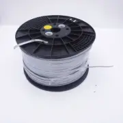 1000' 8 Cond Flat Modular Line Cord Silver Satin 26AWG Strd for Voice & Data