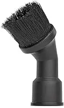 CRAFTSMAN CMXZVBE27159 1-1/4 and 1-7/8 inch Dual-FIT Dusting Brush Wet Dry Vac Attachment, Industrial-Grade Accessory for Detailed Cleaning, Fits Most 1-1/4 in. and 1-7/8 in. Hose Diameters