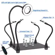 Helping Hands Soldering Station Magnetic Helping Arms Soldering Stand with leYMq