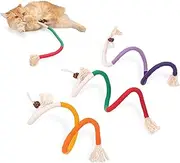 Mumoo Bear Sisal Rope Cat Toy, 3 Pack 27inch/70cm Bite-Resistant Catnip, for Bored Indoor Cats, Safe Teeth Cleaning Chew, Interactive Kicker for Kittens