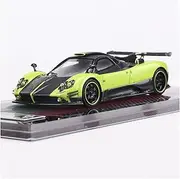 Scale Finished Model Car 1:64 Scale for Pagani Zonda 760LH Emulation Car Model Static Resin Miniature Vehicle Decoration Souvenir Die-cast Vehicle(Green)