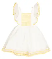 [Stella McCartney Kids] Stella McCartney Kids Embroidered tulle dress Y 3 white