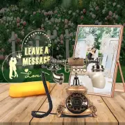 Luxury Retro Audio Guest Book Wedding Phone, Record Guests Customized Audio Mess