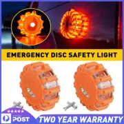 2Pack LED Road Emergency Flares Flashing Warning Light Safety Beacon Strobe Lamp