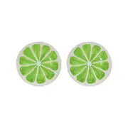 2PK Lime Zest Ceramic 20cm Plate Snack Dessert Serving Dish