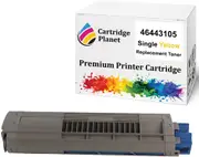 Yellow Compatible Toner Cartridge for OKI 46443105 (10,000 Pages) for OKI C833 C833n