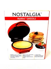 Nostalgia My Mini MyMini Griddle 5" Cooking Surface Brand New Sealed RED