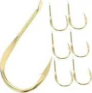 GANAZONO 20Pcs Copper Barbed Fishing Hooks Long Shank Beak Design for Live Bait Versatile Saltwater Freshwater Use Grip for Enhanced Catch Rate Fishing Hook