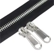 YaHoGa #5 Metal Zippers by The Yard Bulk 4 Yards + 10 pcs Sliders for Bags DI...