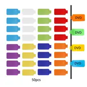 50Pcs Cable Labels Can Write On Identification Markers Self Adhesive Tags with 8 Colors