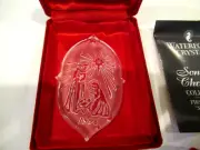 Waterford crystal Songs of Christmas ornament, 1996, Silent Night