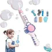 Elastic Bubble Fog Wand, Colorful Smoke Bubble Machine & Elastic Fog Wand, with Smoke Effect, Lightweight Design for Party, Wedding, Festival, Birthday (Pink)