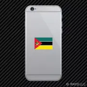 Mozambican Flag Cell Phone Sticker Mobile Mozambique
