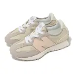 【NEW BALANCE】休閒鞋 327 WIDE 中童 寬楦 米白 粉 麂皮 帆布 小朋友 復古 NB(PH327FM-W)