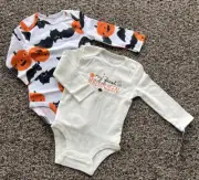 NWT Two New Baby’s 12 Mo. My First Halloween Carter’s One Pieces