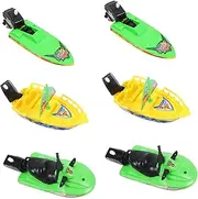 Kisangel 6 Pcs Bath Toys Boats Plastic Boats Bath Toys for Boys and Girls Random Color