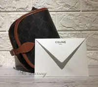 在飛比找樂天市場購物網優惠-【CELINE】TRIOMPHE帆布中型馬鞍包 / 預購｜指