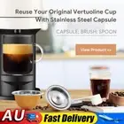 Refillable Reusable Capsule Coffee Filter Pods for Nespresso Vertuo Next HOT