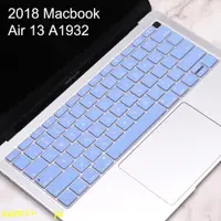 在飛比找蝦皮購物優惠-英文彩色鍵盤膜 Macbook Air 13 A1932 2