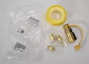Blasoul 1/4" Quick Connect Propane Hose Adapter Female Shutoff Valve Brass