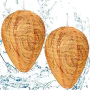 2 Pack Wasp Nest Decoy Wasp Deterrent for Hornets Yellow Jackets Outdoor Waterproof Material