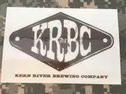 Kern River Brewing Company KRBC Brown/ White Decal Sticker Kernville, CA New 1-1