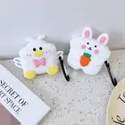 2 pcs 3D Cute Carrot Rabbit+Bow Duck Case for AirPod 2nd gen