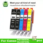 5 Ink for Canon PGI-680XXL CLI-681XXL PIXMA TS6360 TS6365 TS9560 TS9565 TS706